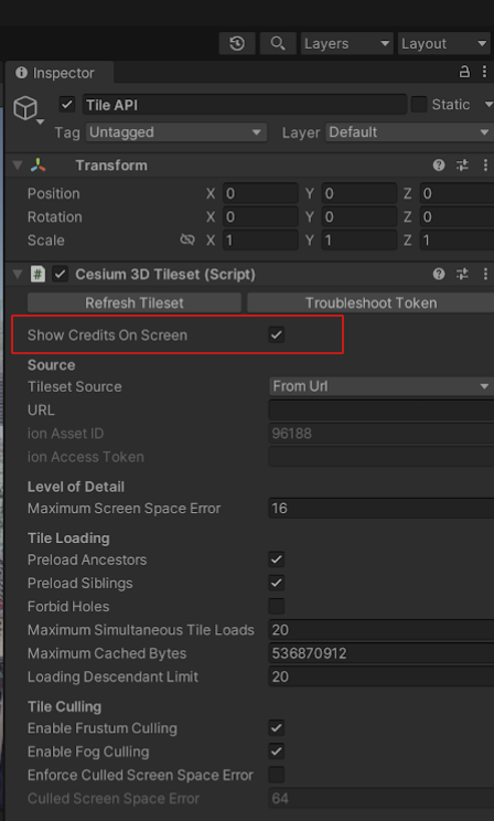 Cómo habilitar las atribuciones de Cesium para
Unidad